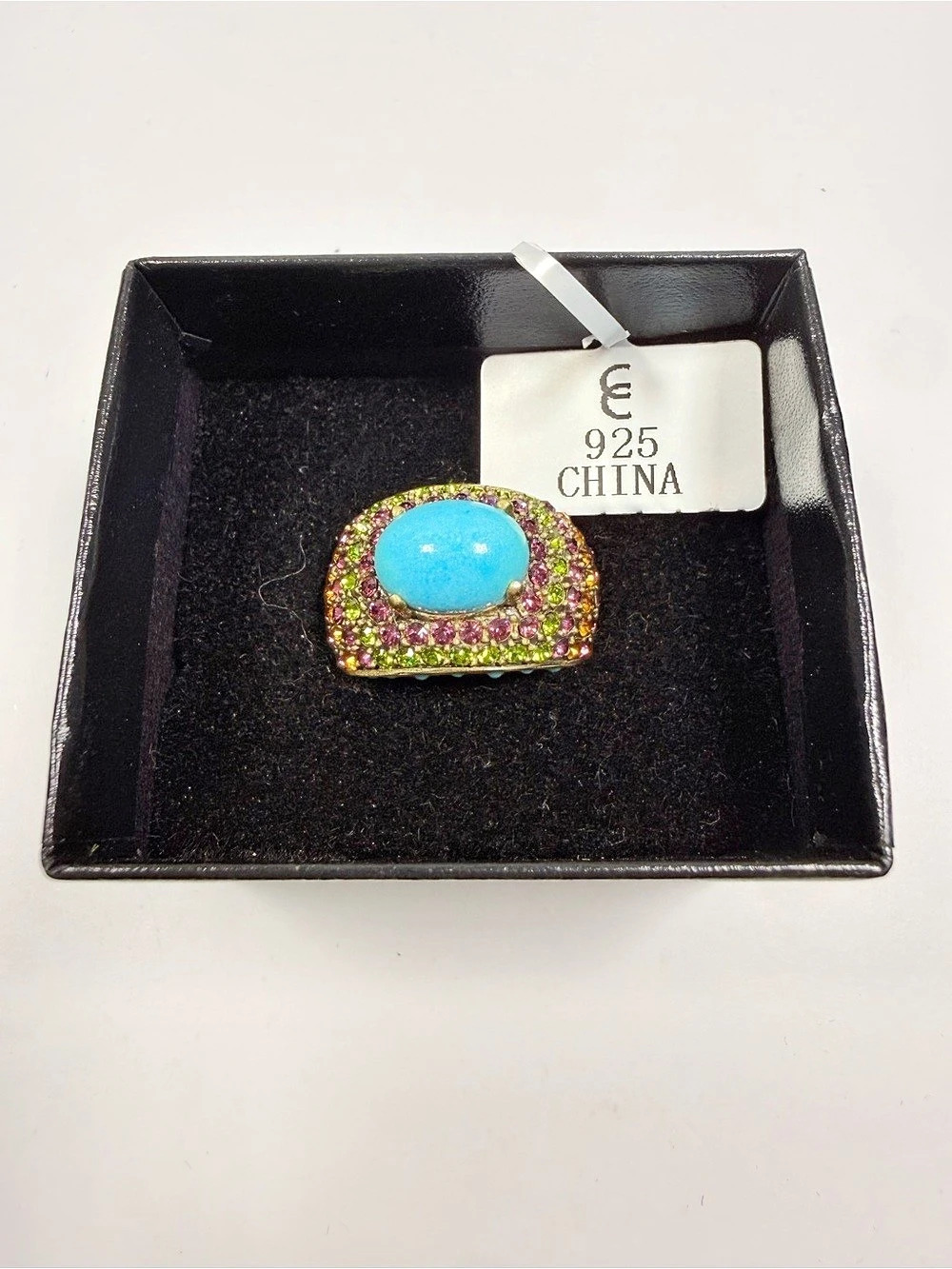 Heidi Daus 925 Turquoise Statement Ring